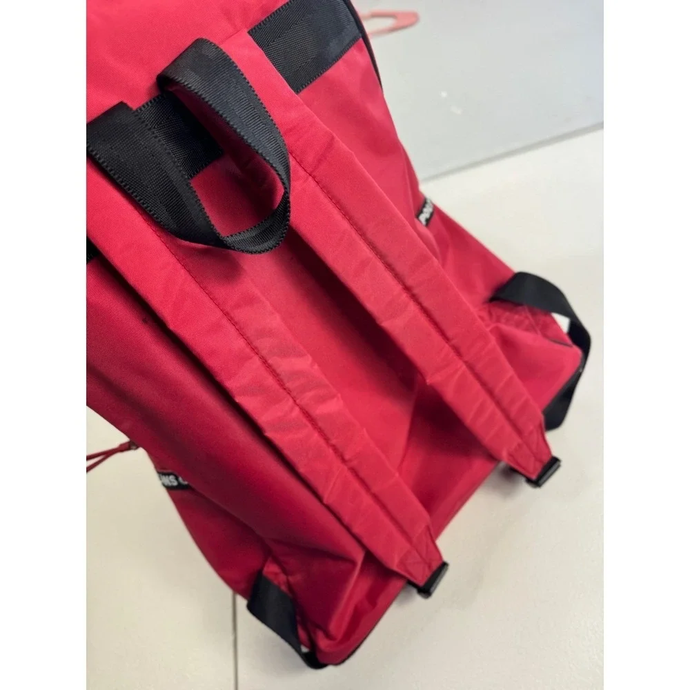 Polo Jeans Co Ralph Lauren Red Nylon Backpack Logo Tape Vintage School Bag